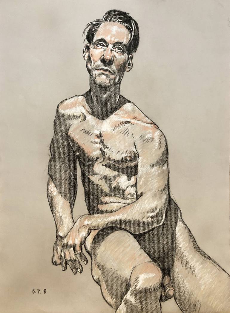 Seated Man Nude Drawing Figurative Drawing Original Agrohort Ipb Ac Id