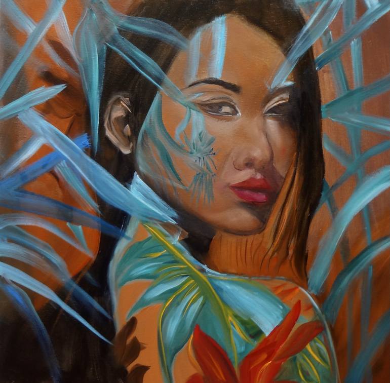 Lady Jade Painting By Jenny Jonah Saatchi Art