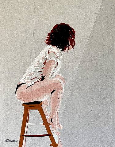 Saatchi Art Artist Eileen Lunecke; Painting, “Mujer y equilibrio” #art