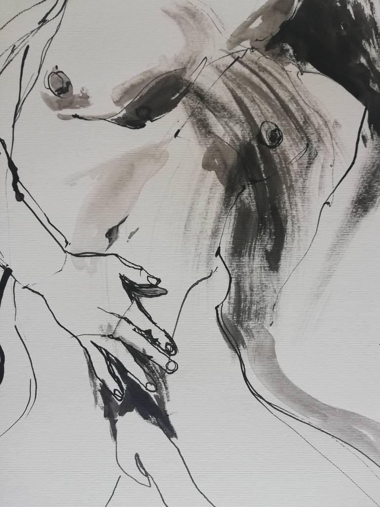 Male Nude Drawing By Jelena Djokic Saatchi Art