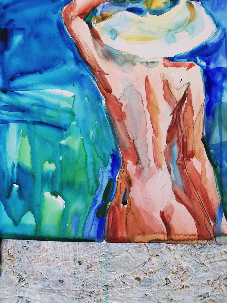 Nude By The Sea Painting By Jelena Djokic Saatchi Art