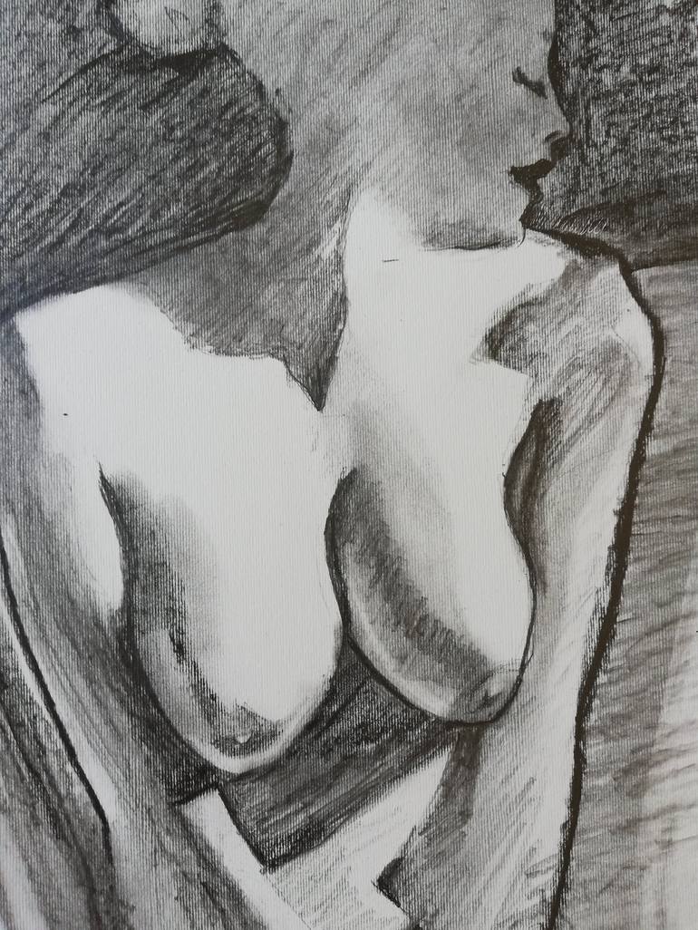 Nude By The Sea Drawing By Jelena Djokic Saatchi Art