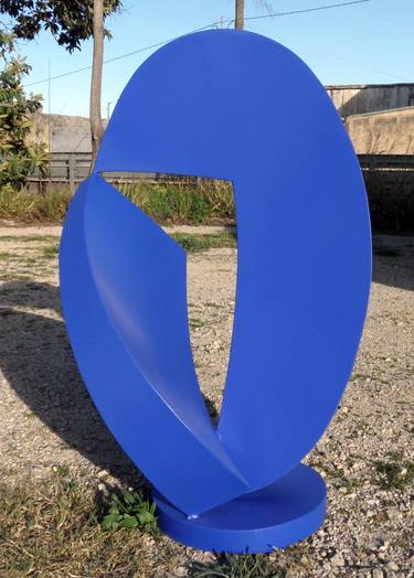Saatchi Art Artist Joan Barrantes; Sculpture, “Big blue head” #art
