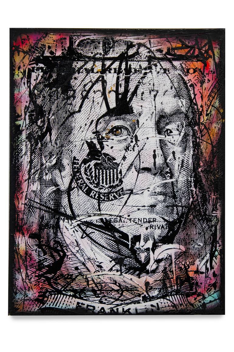 Benjamin Franklin Painting By Devon Almarinez Saatchi Art