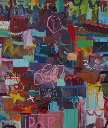 Saatchi Art Artist Andrew Weir; Painting, “Why Won’t Miley Cyrus Ask Me To Dance, Dance, Dance? (no.4)” #art