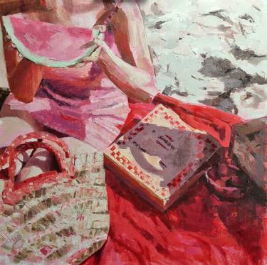 Saatchi Art Artist Hunjung Kim; Painting, “summer in red” #art