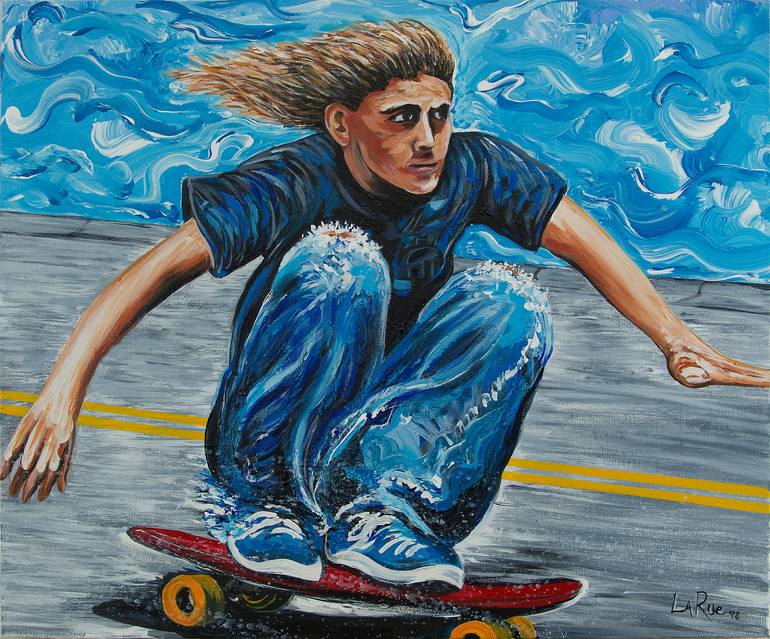 Zephyr Skater Painting By Doug Larue Saatchi Art