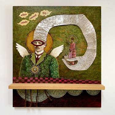 Saatchi Art Artist Julie Liger-Belair; Painting, “when saints cannot fly” #art