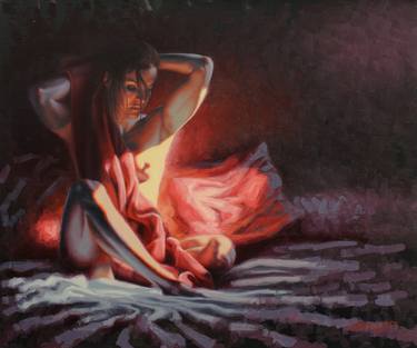 Print of Figurative Women Paintings by Adam Wexelblatt