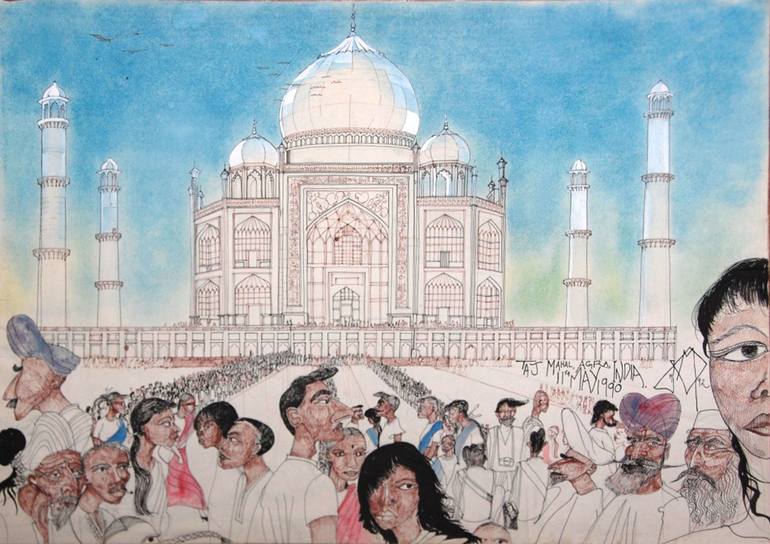 Taj Mahal In Summer Drawing By Matthew Ronalds Saatchi Art