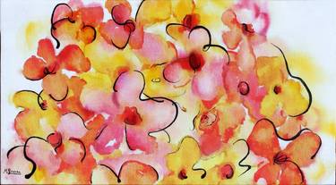 Print of Expressionism Floral Paintings by Manuel Granai
