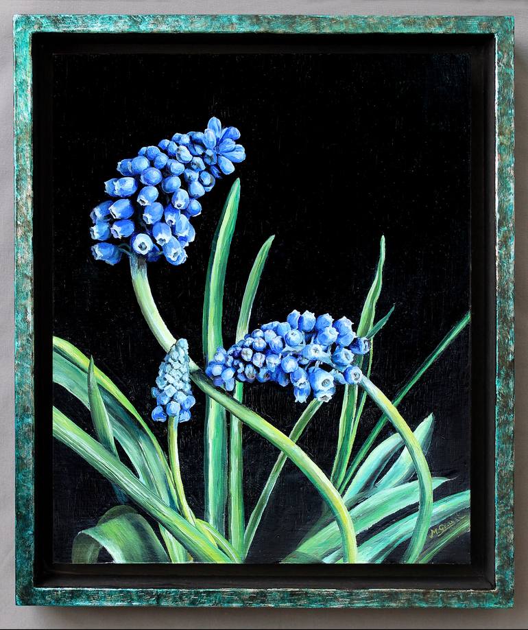 Original Figurative Floral Painting by Manuel Granai