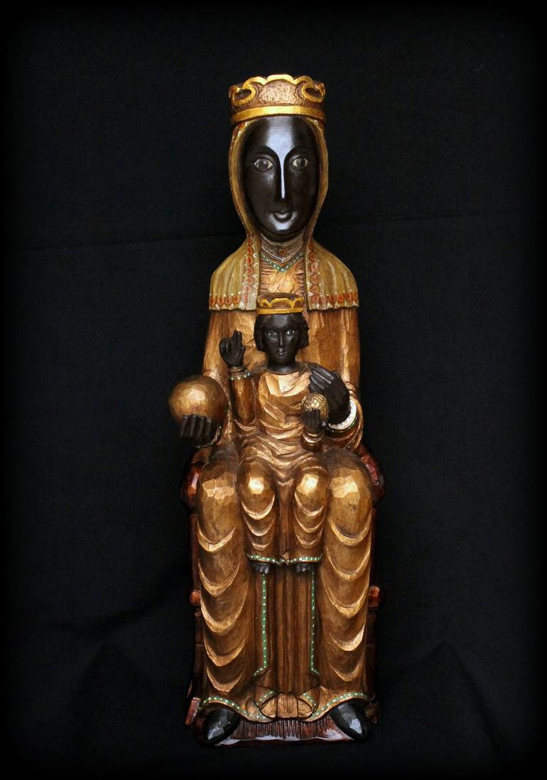 Original Religious Sculpture by Manuel Granai