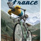 Le maillot jaune (24 W x 36 H) - Limited Edition of 50 by Marco Comandini