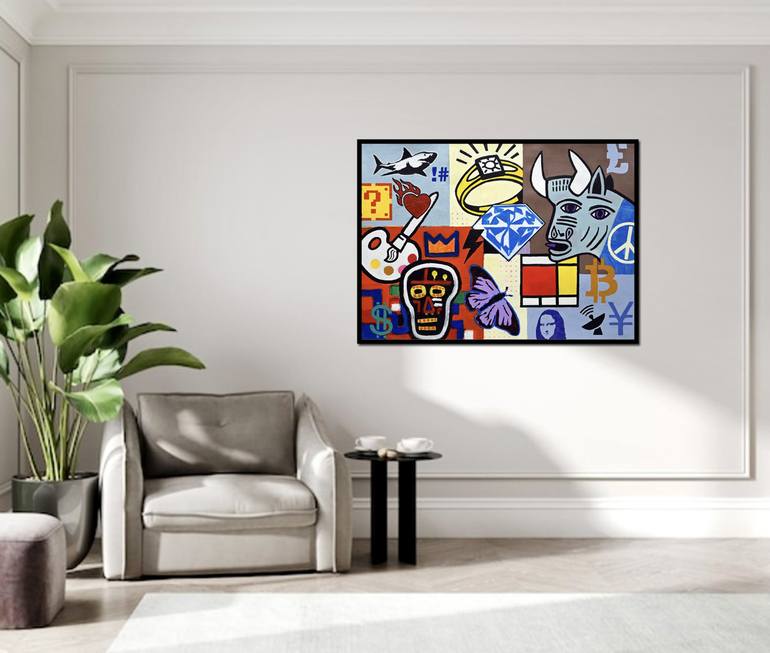 Original Contemporary Graffiti Painting by Razzi  M