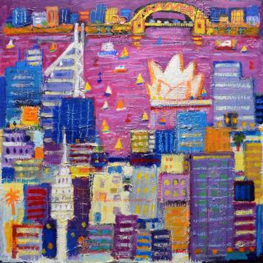 Print of Cities Paintings by Razzi M