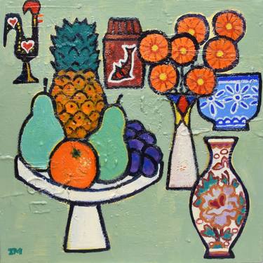 Ceramics, fruit & flowers thumb