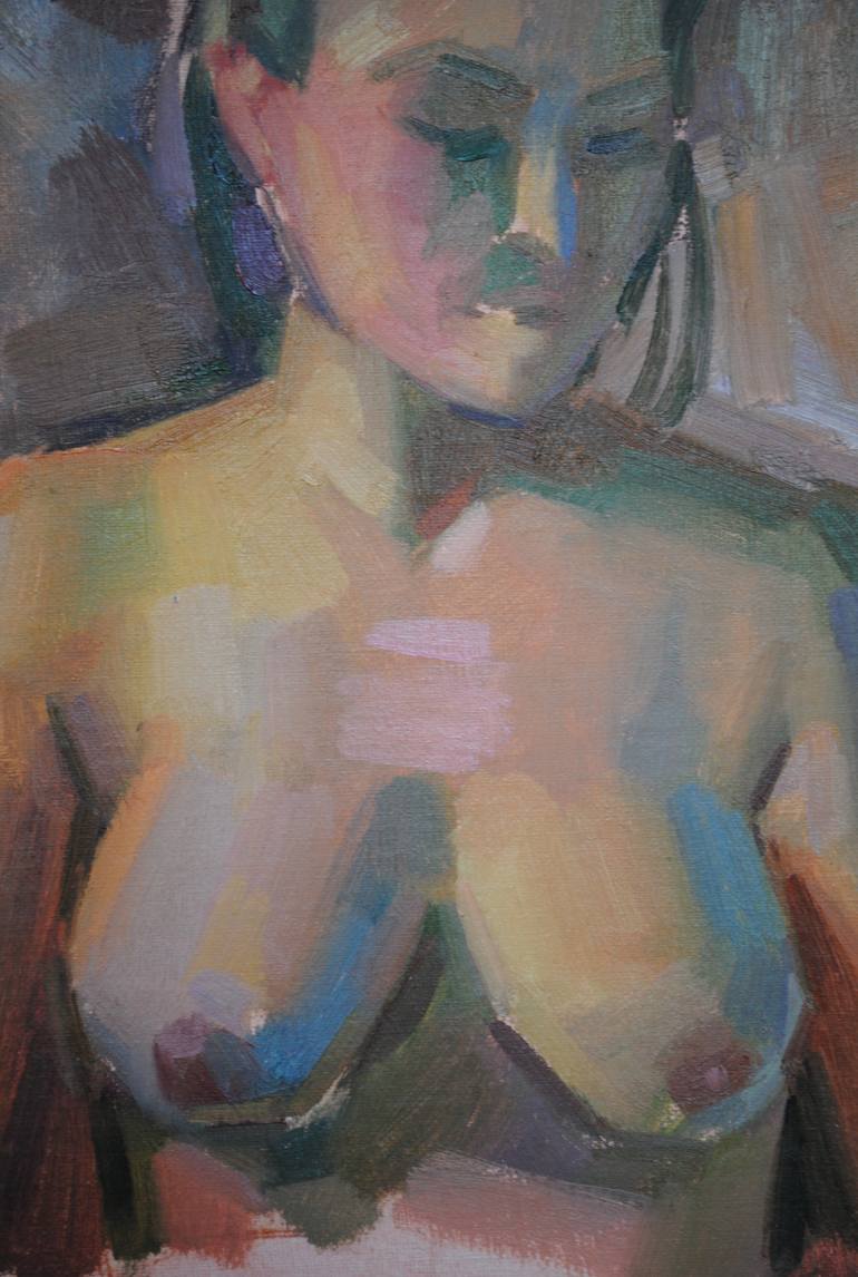 Original Figurative Nude Painting by Nika Zakharov