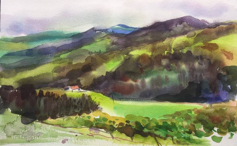 Print of Realism Landscape Paintings by Nika Zakharov