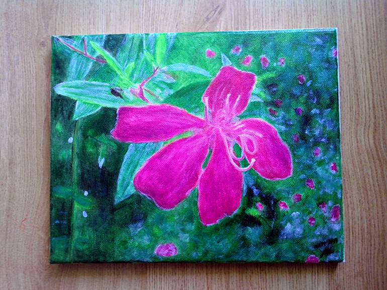 Original Floral Painting by Yulia Romanova