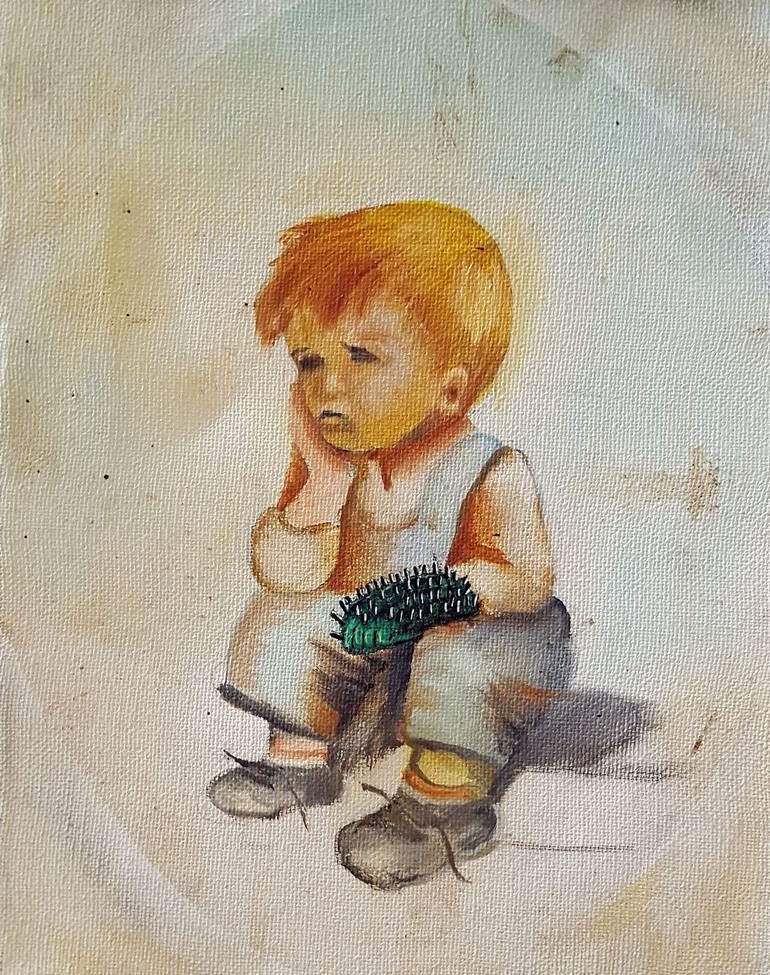 Little Boy Blue Blow your Horn Painting by Kat Klutts Saatchi Art