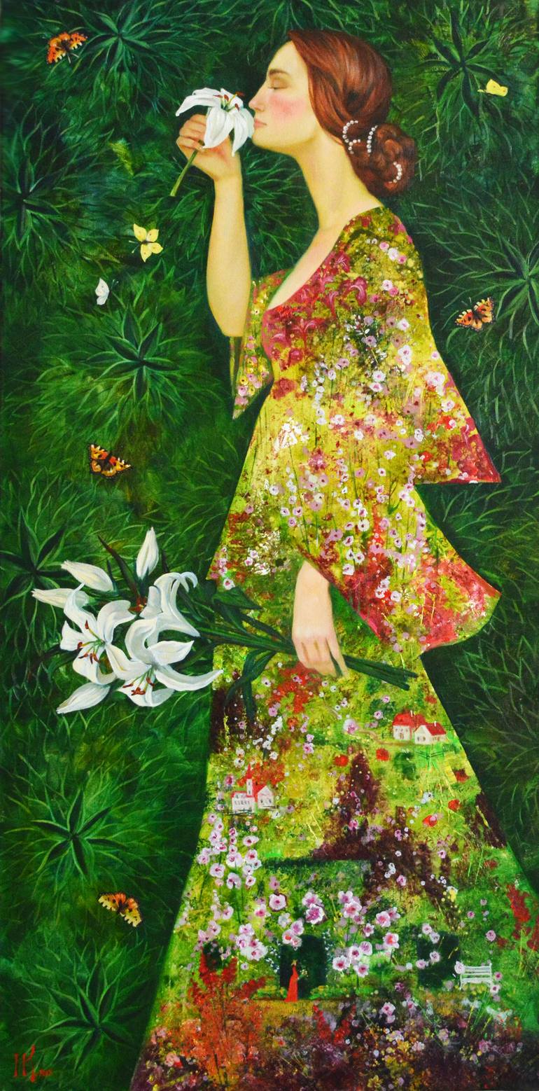 Forest Nymph Painting By Natalia Klimova Saatchi Art