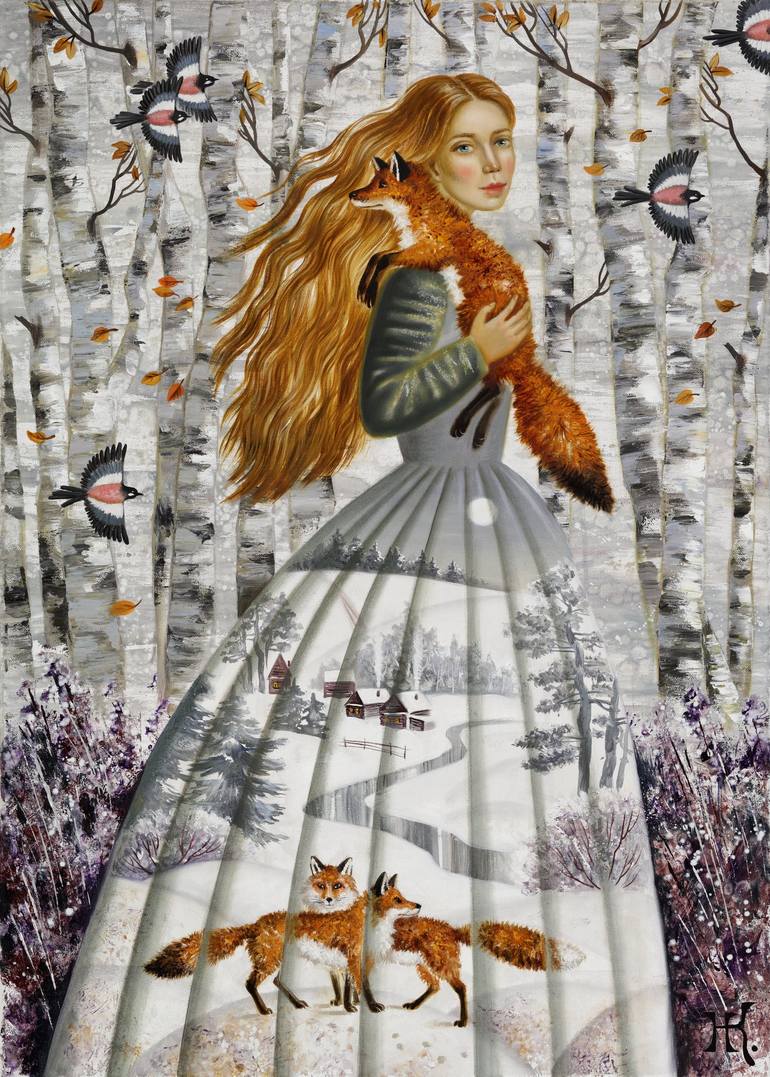 Tales Of The Old Fox Painting By Natalia Klimova Saatchi Art