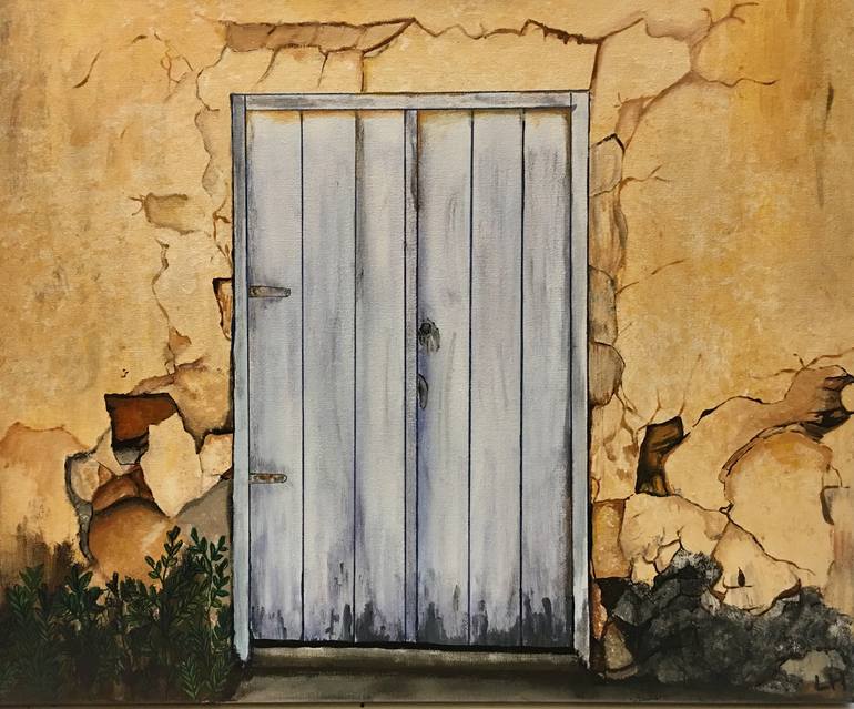 Antique Door Painting by Lauren Halleck | Saatchi Art