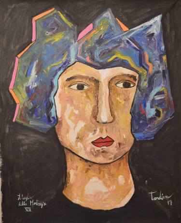 Original Abstract Portrait Paintings by Juan Tardivo