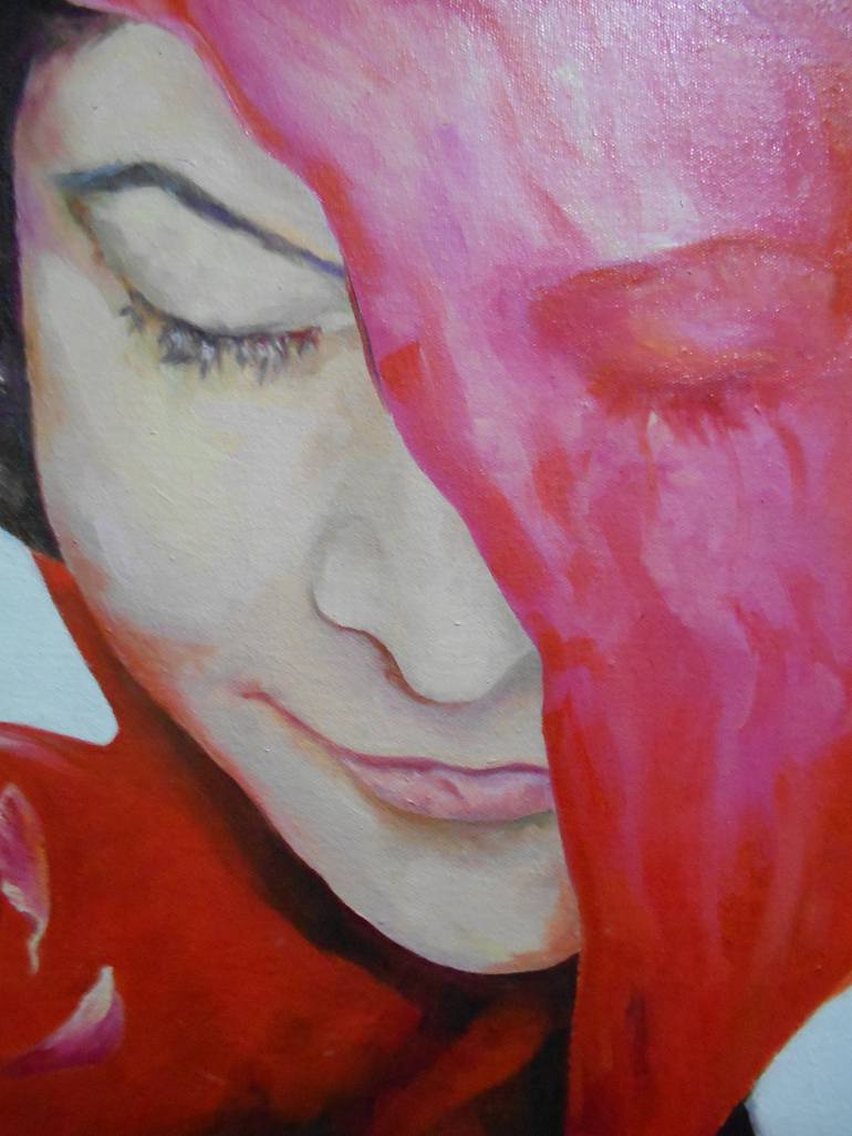 Original Women Painting by farhatulain kiani