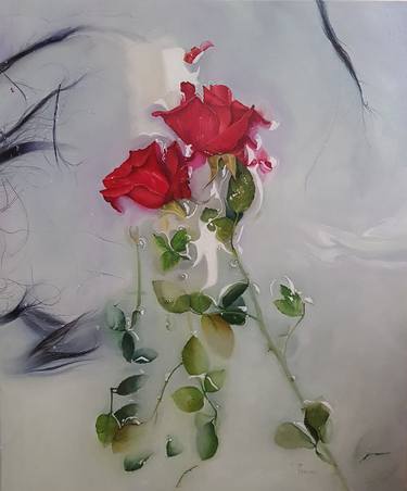 Original Conceptual Floral Paintings by farhatulain kiani