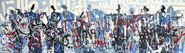 Original Abstract Expressionism Calligraphy Paintings by Paul Batou