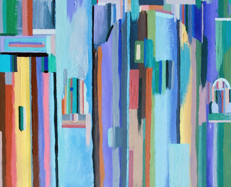 Original Art Deco Patterns Painting by Lee Young