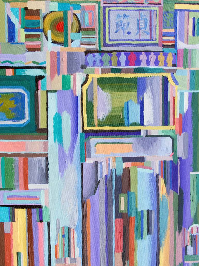 Original Art Deco Patterns Painting by Lee Young