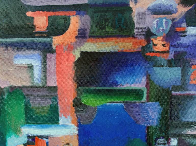 Original Cubism Abstract Painting by Lee Young