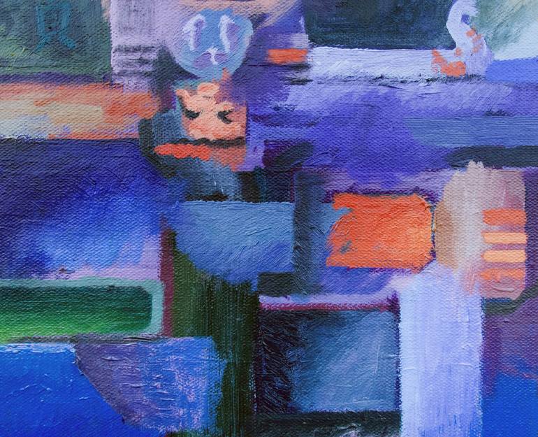 Original Cubism Abstract Painting by Lee Young