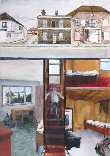 Print of Figurative Interiors Paintings by Felix Felbermayer