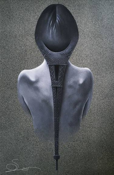 Original Conceptual Body Painting by Houmayoun Mahmoudi