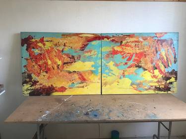 Original Abstract Expressionism Abstract Paintings by Christophe Carlier