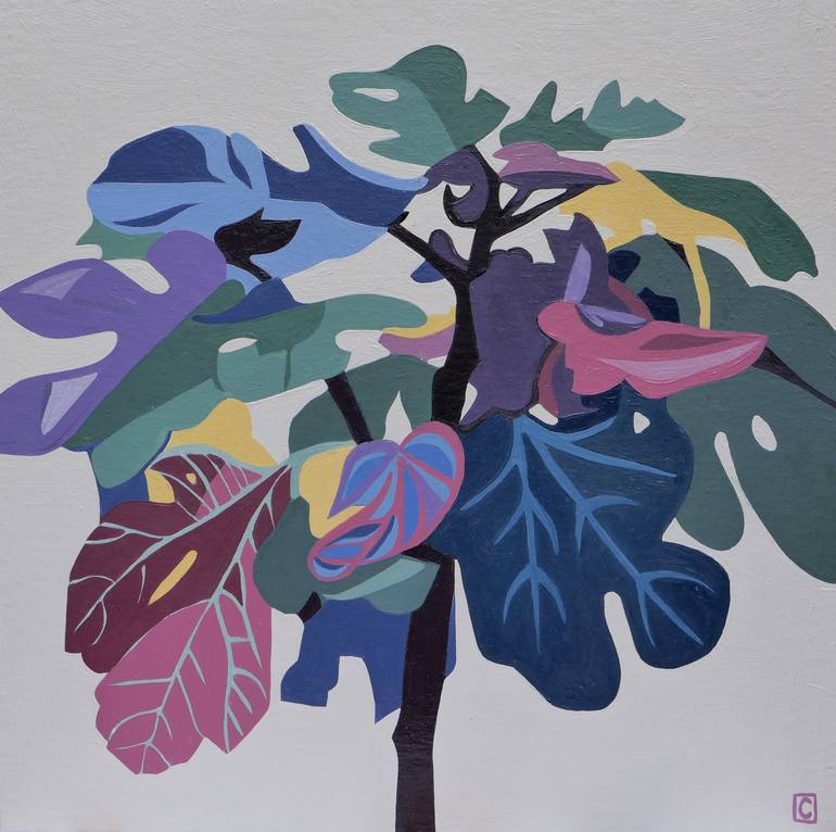 Fig tree study Painting by Christophe Carlier | Saatchi Art