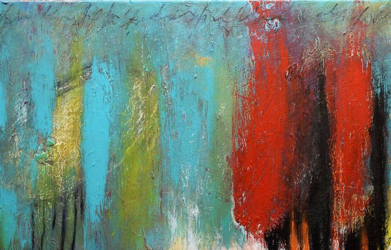 Original Abstract Expressionism Abstract Painting by Victor Boba
