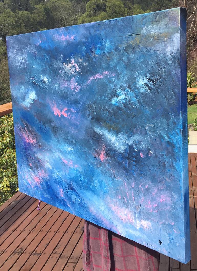 Original Abstract Expressionism Abstract Painting by Zack Nodelman
