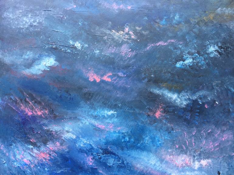 Original Abstract Expressionism Abstract Painting by Zack Nodelman