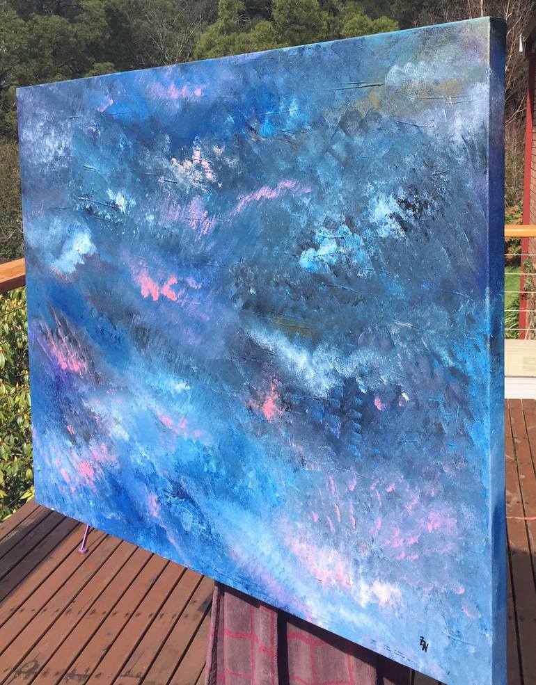 Original Abstract Expressionism Abstract Painting by Zack Nodelman