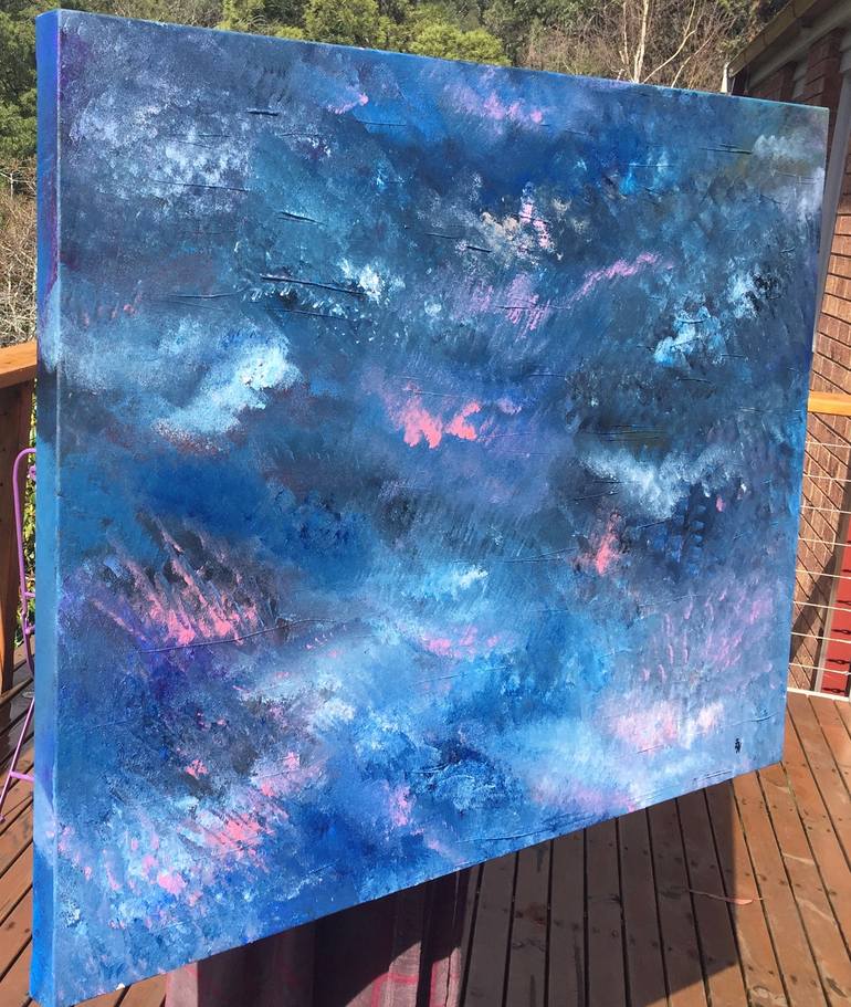 Original Abstract Expressionism Abstract Painting by Zack Nodelman