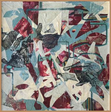 Original Abstract Expressionism Abstract Mixed Media by Carol Burns