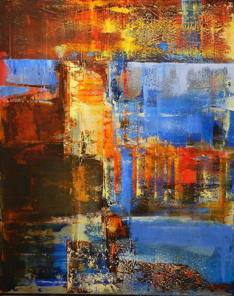 W.E.F.A. [Water / Earth / Fire / Air] Painting by Viorica Ciucanu ...