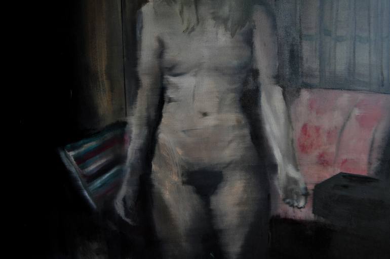 Original Expressionism Nude Painting by Artur Wiernicki