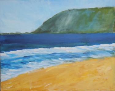 Original Beach Painting by Natalie Medley