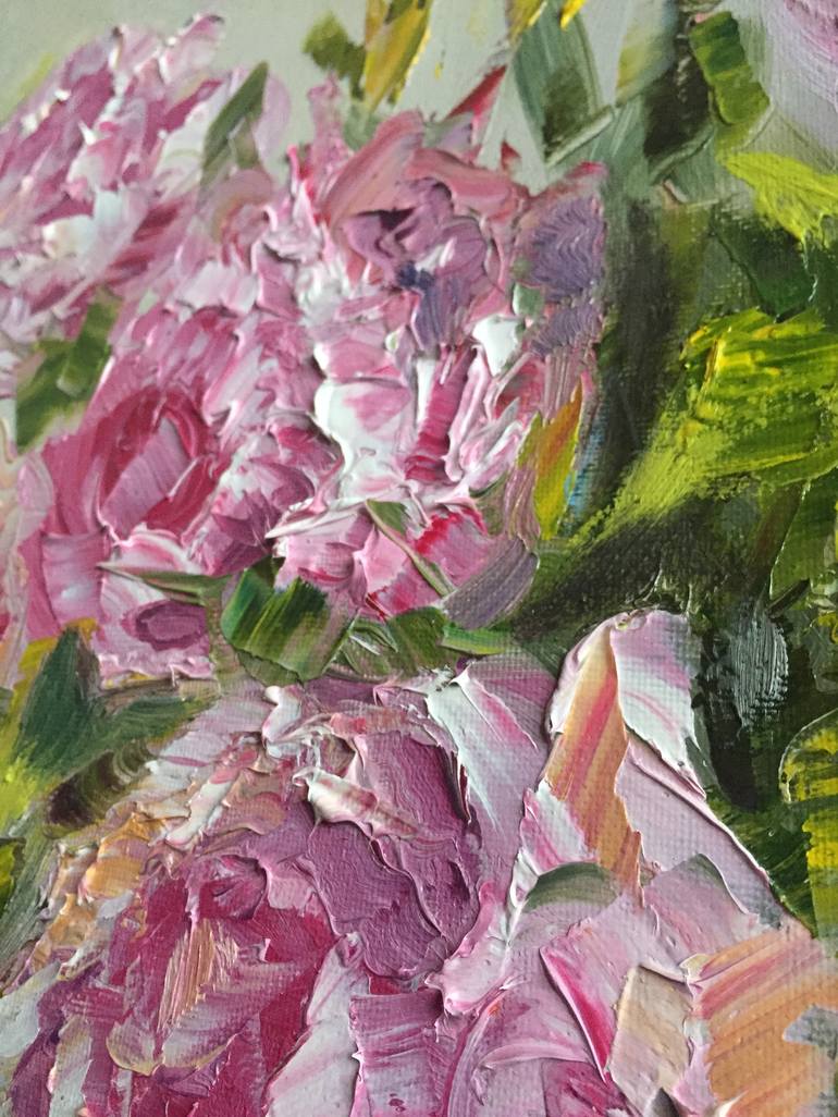 Original Impressionism Floral Painting by Vasilisa Nikitina